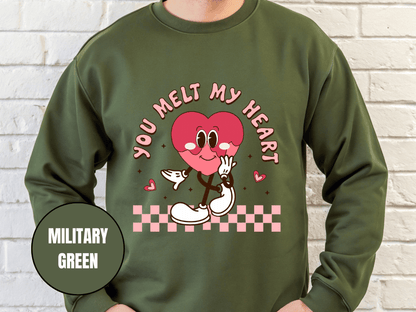 "You Melt My Heart" Valentine's Day (Gildan 18000) VD051