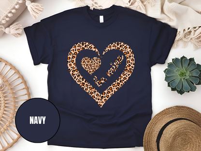 "Be Mine Leopard Design" T-Shirt, (Gildan 5000) VD065