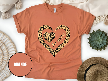 "Be Mine Leopard Design" T-Shirt, (Gildan 5000) VD068