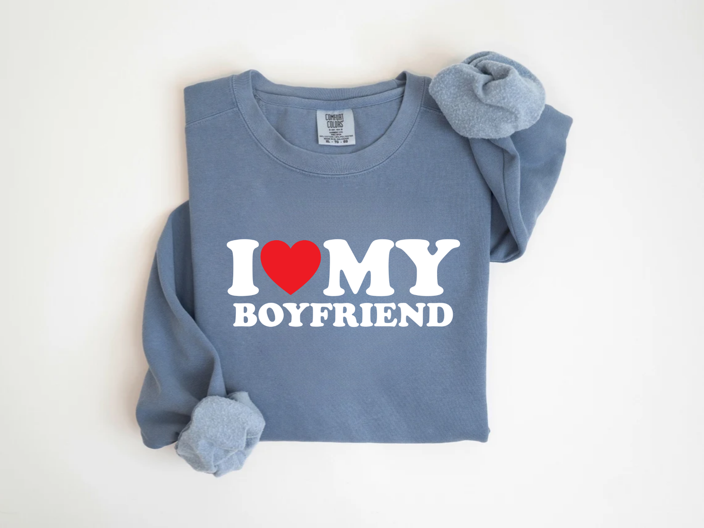 "I Love My Boyfriend" Valentine's Day (Gildan 18000) VD086