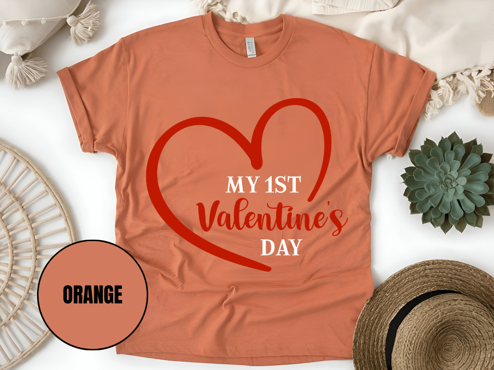"My First Valentine's day" T-Shirt, (Gildan 5000) VD023