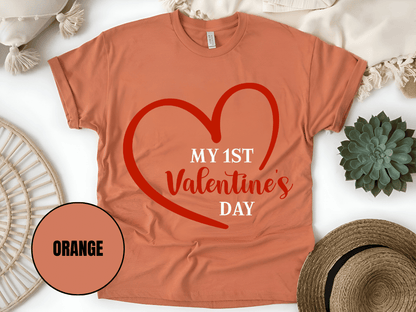 "My First Valentine's day" T-Shirt, (Gildan 5000) VD023
