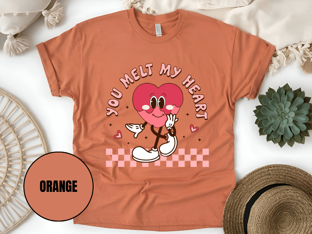 "You Melt My Heart, Valentine's Day" T-Shirt, (Gildan 5000) VD051