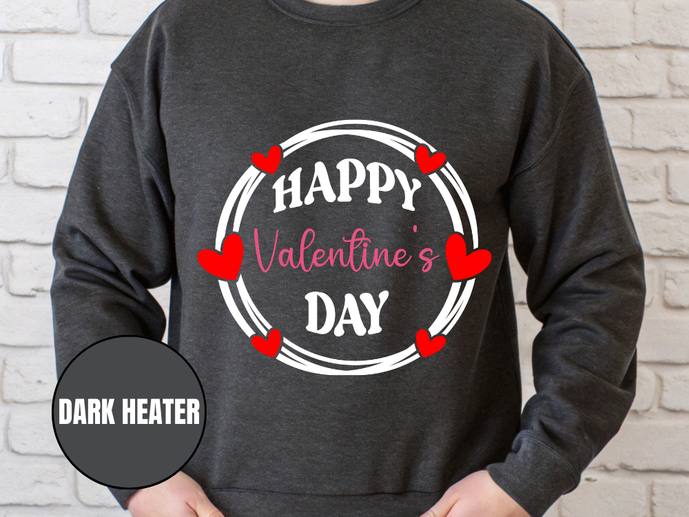 "Happy Valentine's Day" Valentine's Day (Gildan 18000) VD064