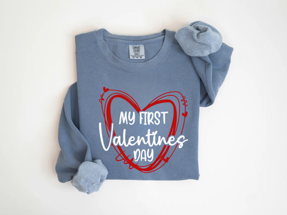 "My First Valentine's Day" Valentine's Day (Comfort Color) VDS058