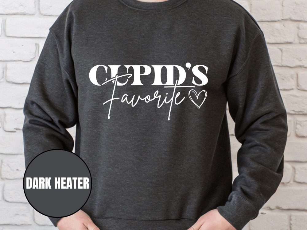 "Cupid's Favorite" Valentine's Day Sweatshirt, (Gildan 18000) VD012