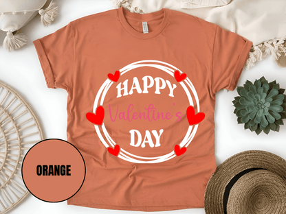 "Happy Valentine's Day" T-Shirt, (Gildan 5000) VD064