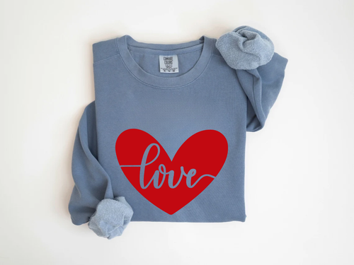 "Love" Valentine's Day (Comfort Color) VDS052