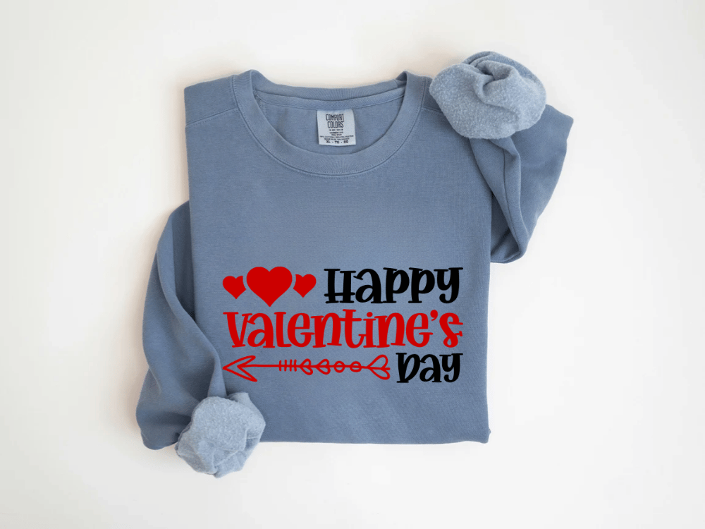 "Happy Valentine's Day" Valentine's Day (Comfort Color) VDS009