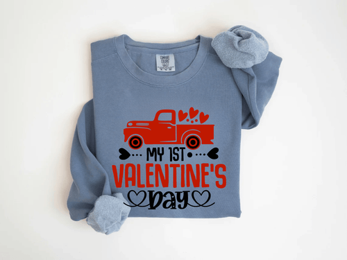 "My First Valentine's Day" Valentine's Day (Comfort Color) VDS024