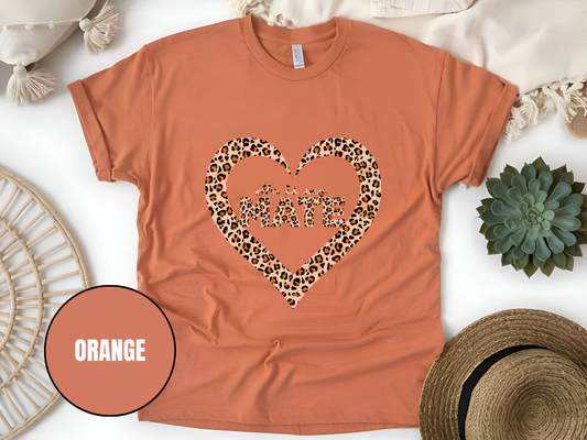 "He Is My Mate Leopard Design" T-Shirt, (Gildan 5000) VD069