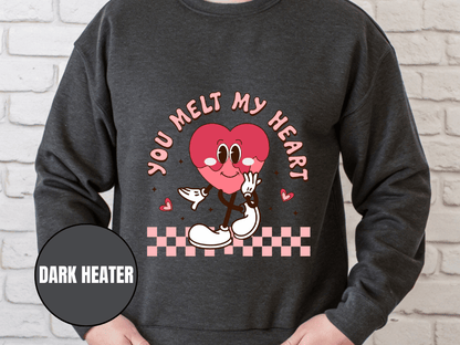 "You Melt My Heart" Valentine's Day (Gildan 18000) VD051