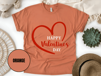 "Happy Valentine's day" T-Shirt, (Gildan 5000) VD019