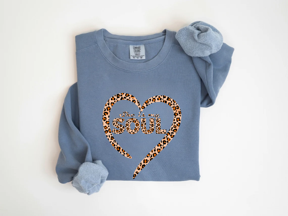 "She Is My Soul Leopard Design" Valentine's Day (Comfort Color) VDS080