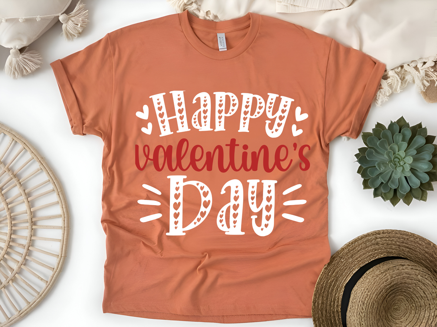 "Happy Valentine's day" T-Shirt, (Gildan 5000) VD001