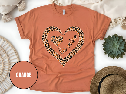 "Be Mine Leopard Design" T-Shirt, (Gildan 5000) VD065
