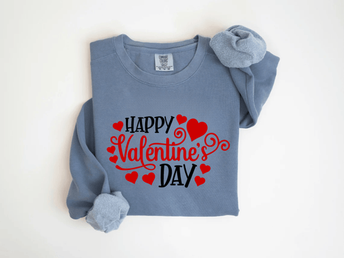 "Happy Valentine's Day" Valentine's Day (Comfort Color) VDS007