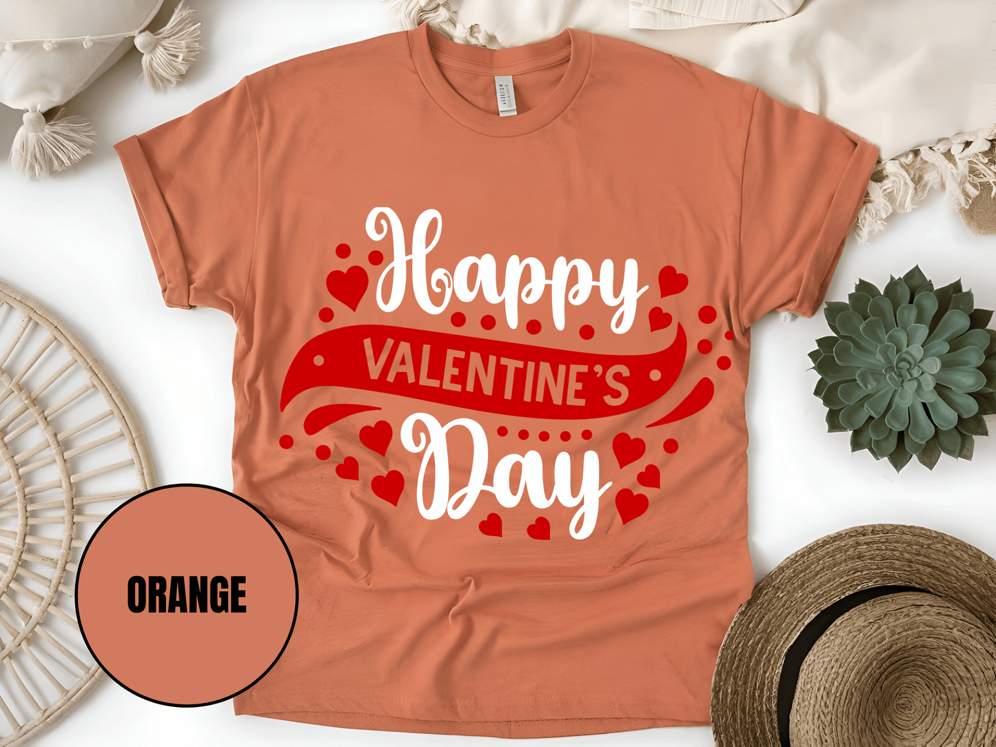 "Happy Valentine's day" T-Shirt, (Gildan 5000) VD003