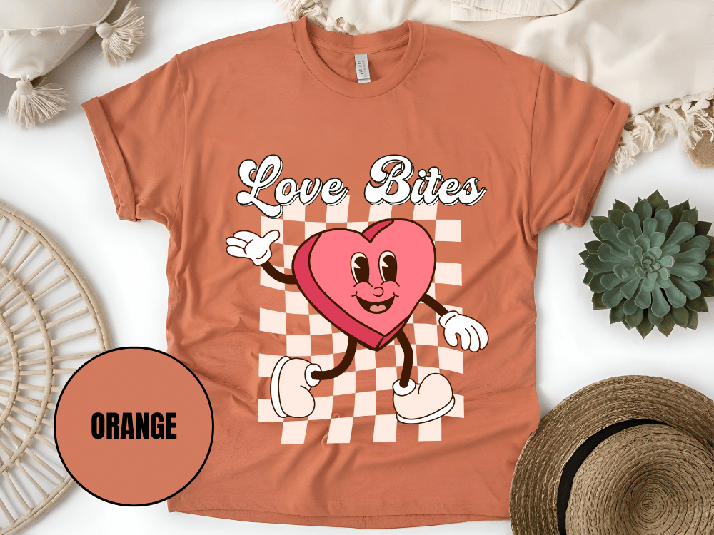 "Love Bites , Valentine's Day" T-Shirt, (Gildan 5000) VD046