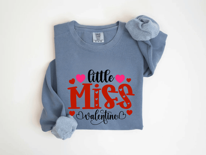 "Little Miss Valentine" Valentine's Day (Comfort Color) VDS022