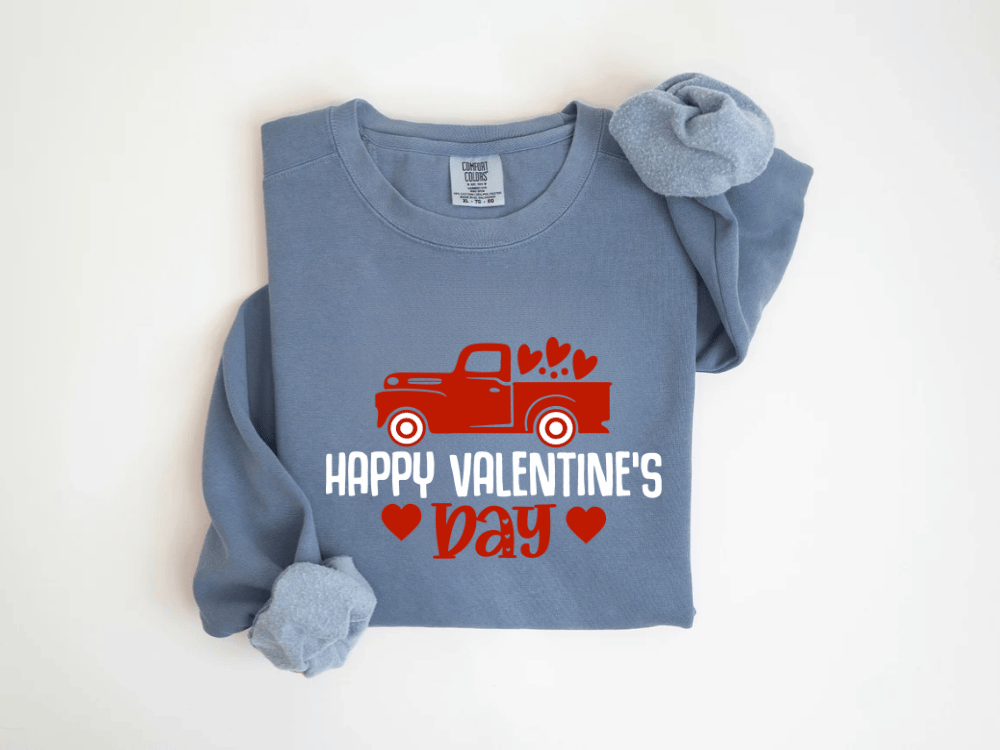 "Happy Valentine's Day" Valentine's Day (Comfort Color) VDS020