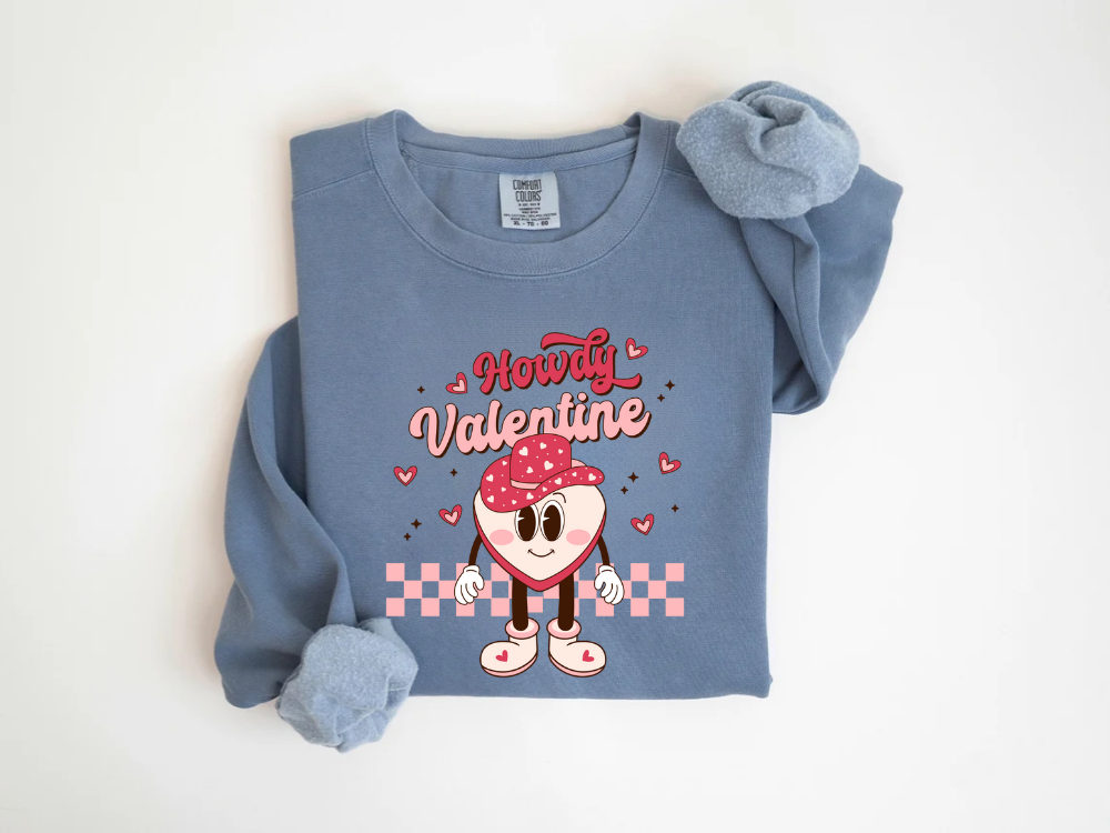 "Howdy Valentine" Valentine's Day (Comfort Color) VDS043
