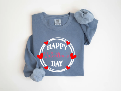 "Happy Valentine's Day" Valentine's Day (Comfort Color) VDS064