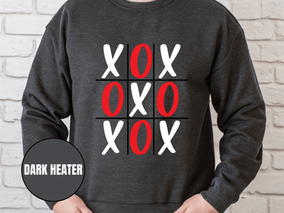 "XOXOXO" Valentine's Day Sweatshirt, (Gildan 18000) VD015