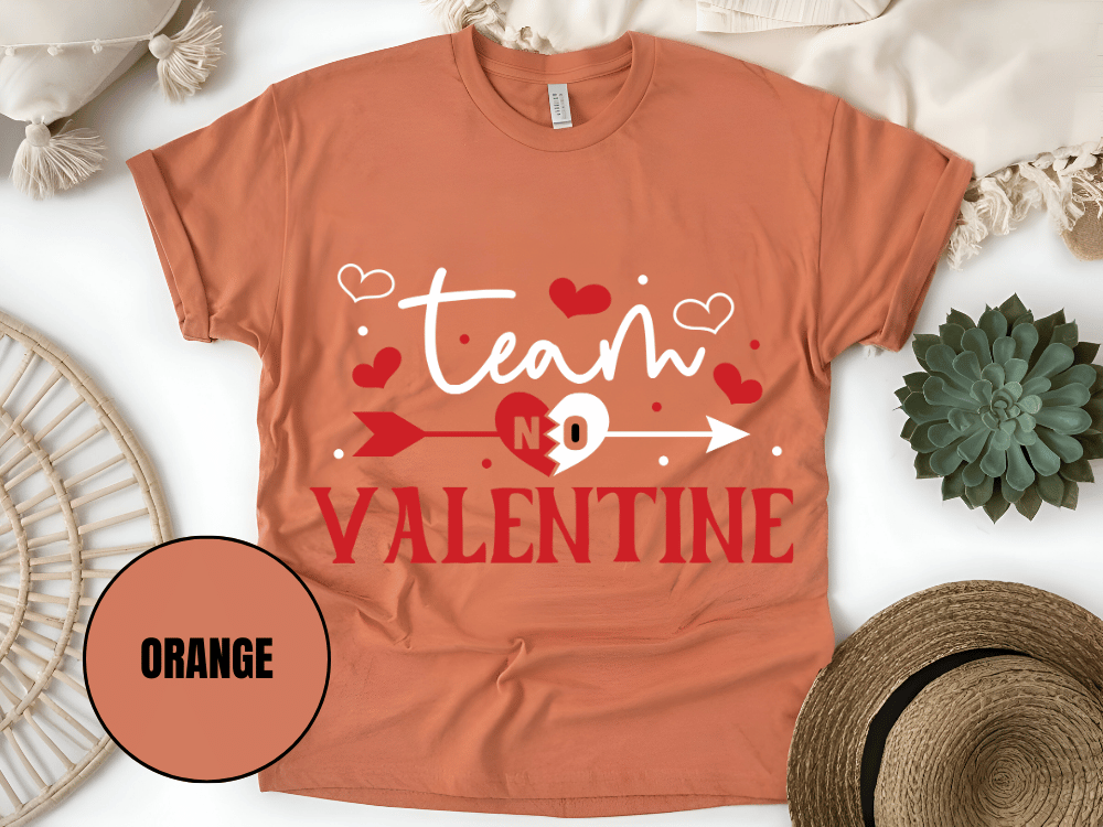 "Team Valentine, Valentine's Day" T-Shirt, (Gildan 5000) VD031