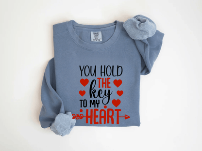 "You Hold The Key to My Heart" Valentine's Day (Comfort Color) VDS026