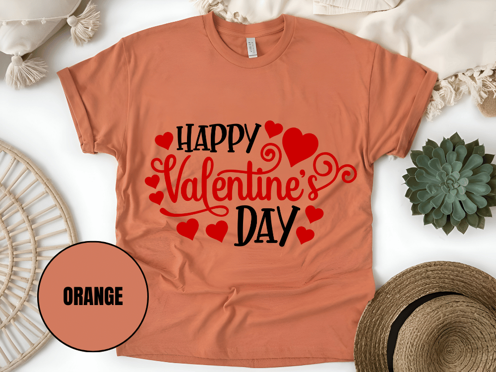 "Happy Valentine's day" T-Shirt, (Gildan 5000) VD007