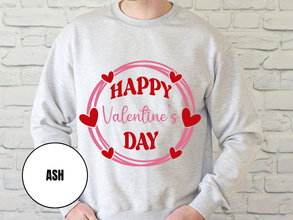 "Happy Valentine's Day" Valentine's Day (Gildan 18000) VD064