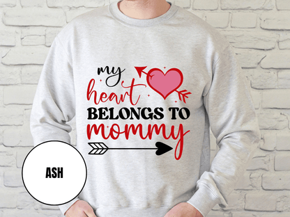 "My Heart Belongs to My Mommy" Valentine's Day (Gildan 18000) VD054