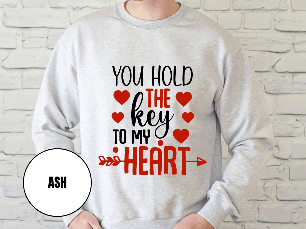 "You Hold the Key To my heart, (Gildan 18000) VD026