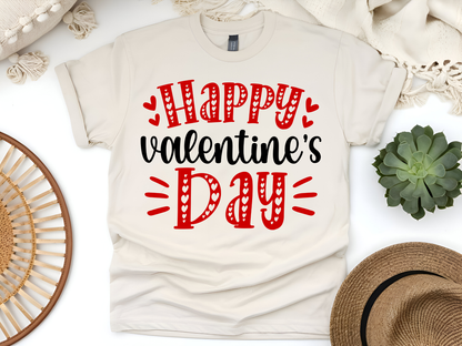 "Happy Valentine's day" T-Shirt, (Gildan 5000) VD001