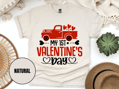 "My First Valentine's day" T-Shirt, (Gildan 5000) VD024