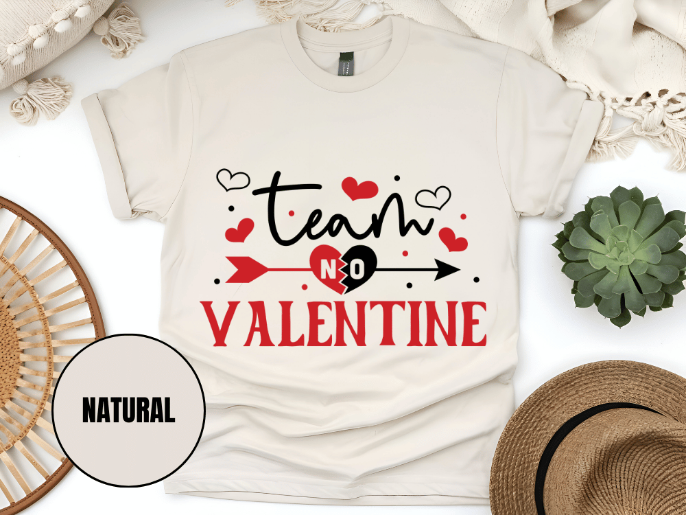 "Team Valentine, Valentine's Day" T-Shirt, (Gildan 5000) VD031