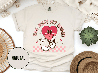 "You Melt My Heart, Valentine's Day" T-Shirt, (Gildan 5000) VD051