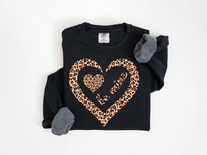 "Be Mine Leopard Design" Valentine's Day (Comfort Color) VDS065