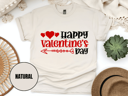 "Happy Valentine's day" T-Shirt, (Gildan 5000) VD009