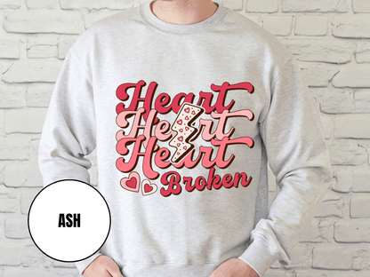 "Heart Heart heart Broken", Valentine's Day (Gildan 18000) VD041