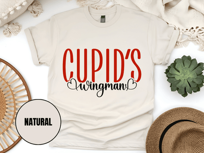 "Cupid's Wingman, Valentine's day" T-Shirt, (Gildan 5000) VD017