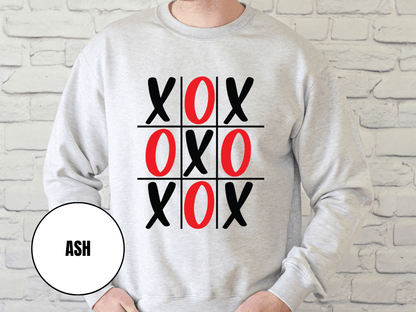 "XOXOXO" Valentine's Day Sweatshirt, (Gildan 18000) VD015