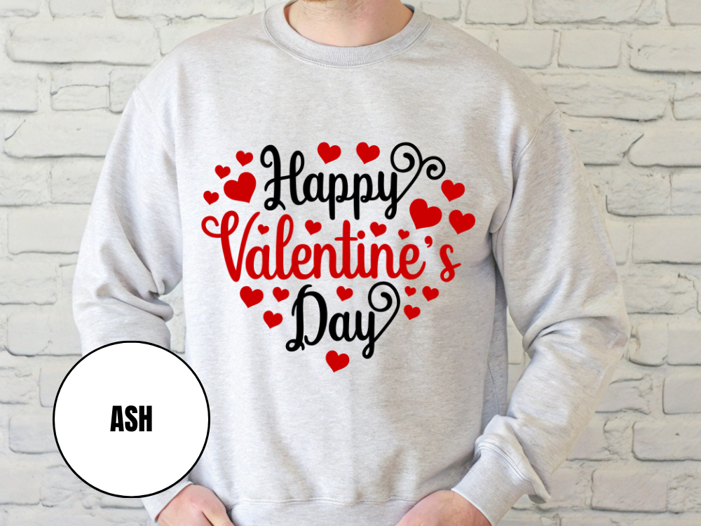 "Happy Valentine's Day" Valentine's Day (Comfort Color) VDS002