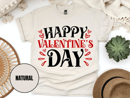 "Happy Valentine's day" T-Shirt, (Gildan 5000) VD004