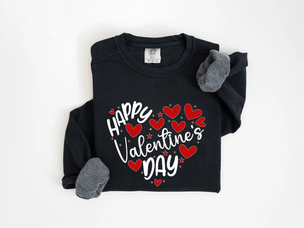 "Happy Valentine's Day" Valentine's Day (Comfort Color) VDS063