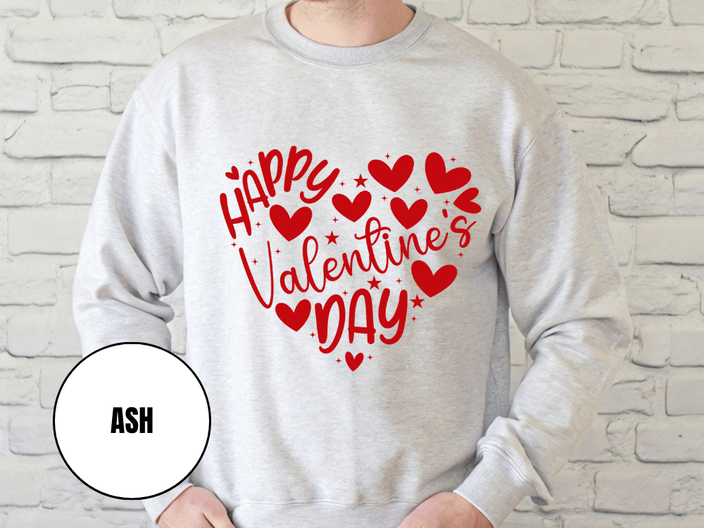 "Happy Valentine's Day" Valentine's Day (Gildan 18000) VD063