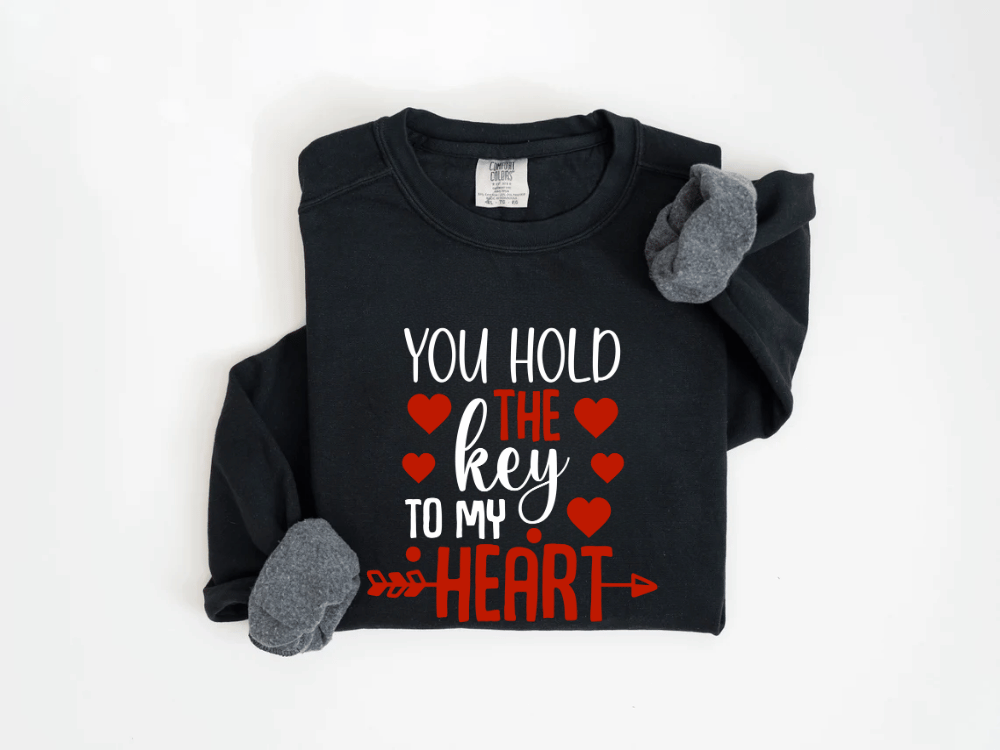 "You Hold The Key to My Heart" Valentine's Day (Comfort Color) VDS026