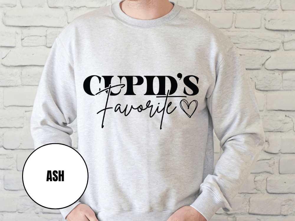 "Cupid's Favorite" Valentine's Day Sweatshirt, (Gildan 18000) VD012