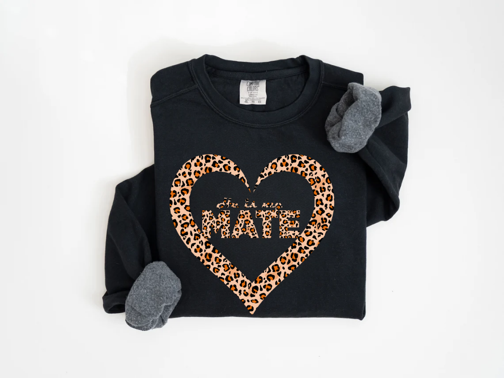 "He Is My Mate Leopard Design" Valentine's Day (Comfort Color) VDS069